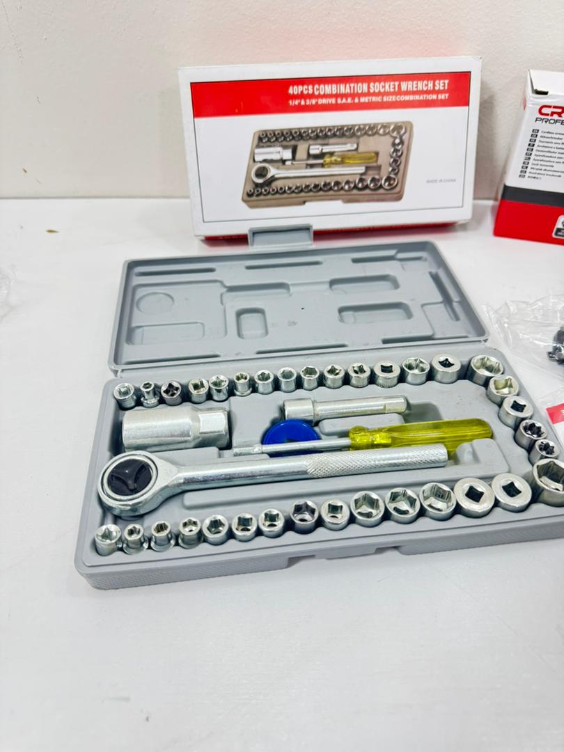 🔧 Pack Viseuse CROWN + Caisse 40 pcs 🔧