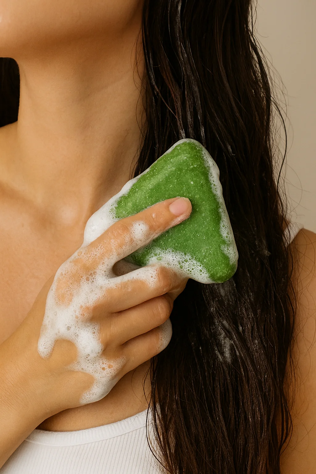 صابونة Seven Green 🌿 سرّ الشعر القوي واللامع!